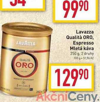 Billa Lavazza qualitá oro, espresso, mletá káva 250g nabídka