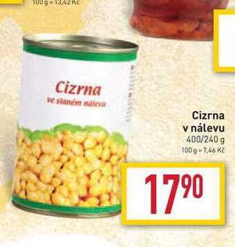 Billa Cizrna v nálevu 400/240 g nabídka