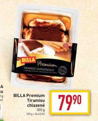 Billa Billa premium tiramisu chlazené 300 g nabídka