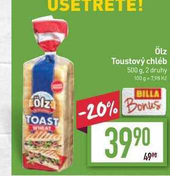 Billa Ölz toustový chléb 500 g nabídka