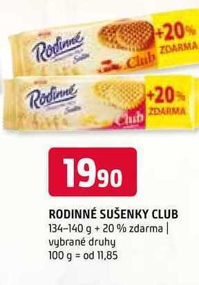 Terno Rodinné sušenky club 134-140 g + 20 % zdarma nabídka
