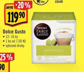 Albert Dolce gusto • 12-16 ks nabídka