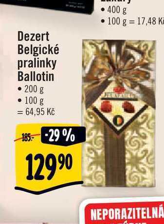 Albert Dezert belgické pralinky ballotin • 200 g nabídka