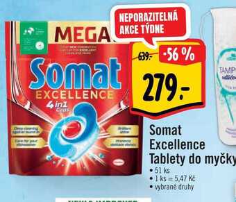 Albert Somat excellence tablety do myčky • 51 ks nabídka