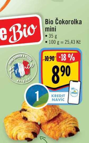 Albert Bio čokorolka mini • 35 g nabídka