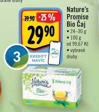 Albert Nature's promise bio čaj • 24-30 g nabídka