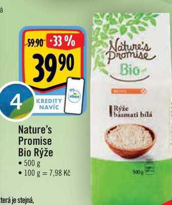 Albert Nature's promise bio ryže  500 g nabídka