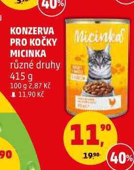 Penny Market Konzerva pro kočky micinka, 415 g nabídka