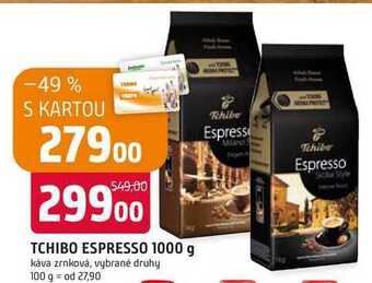 Trefa Tchibo espresso, 1000 g nabídka