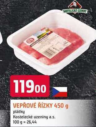 Trefa Vepřové řízky, 450 g nabídka