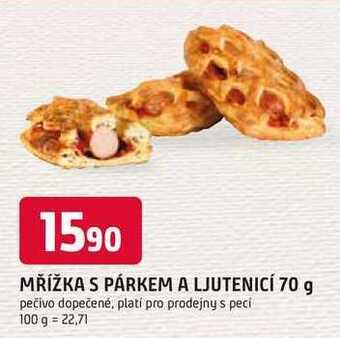 Trefa Mřížka s párkem a ljutenicí, 70 g nabídka