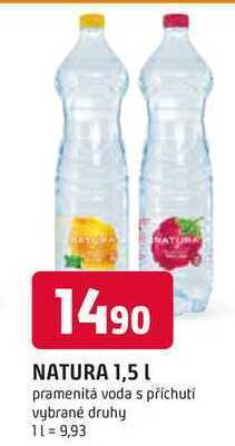 Trefa Natura, 1,5 l nabídka