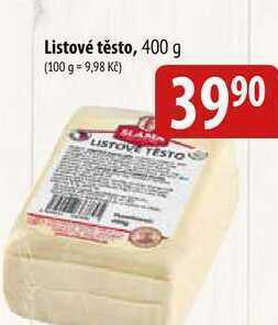 Bala Listové těsto, 400 g nabídka