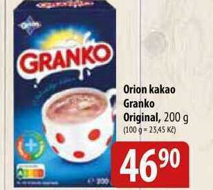 Bala Orion kakao granko original, 200 g nabídka