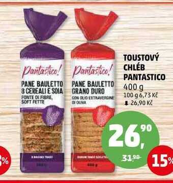 Penny Market Toustový chléb pantastico, 400 g nabídka
