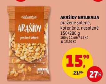 Penny Market Arašídy naturalia, 150 g nabídka