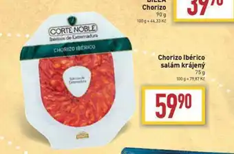 Billa Chorizo ibérico salám krájený nabídka