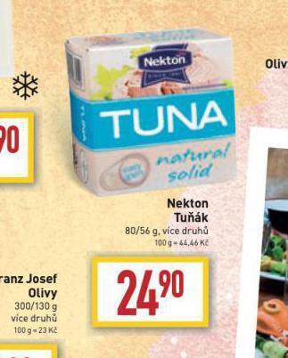 Billa Nekton tuňák nabídka