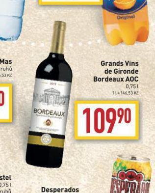 Billa Grands vins de gironde bordeaux aoc nabídka
