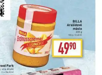Billa Billa arašídové máslo nabídka