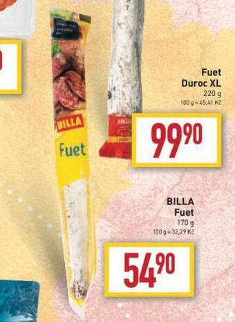 Billa Billa fuet nabídka
