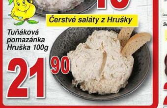 Hruška Tuňáková pomazánka nabídka