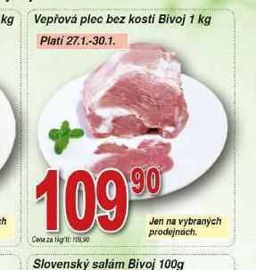 Hruška Vepřová plec bez kosti nabídka