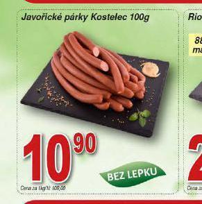 Hruška Javořické párky nabídka