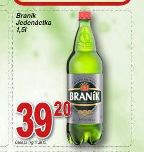 Hruška Pivo braník 11 nabídka