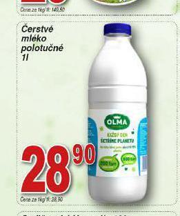 Hruška Čerstvé mléko polotučné nabídka