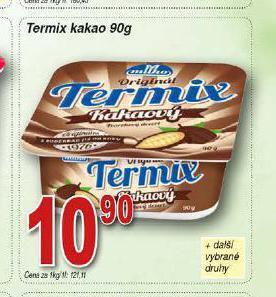 Hruška Termix kakao nabídka