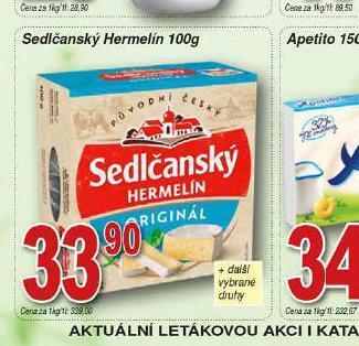 Hruška Sedlčanský hermelín nabídka