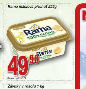 Hruška Rama máslová příchuť nabídka