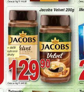 Hruška Jacobs velvet instantní káva nabídka