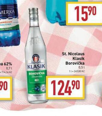 Billa St. nicolaus klasik borovička nabídka