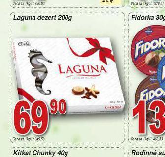 Hruška Laguna dezert nabídka