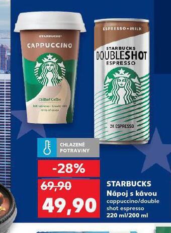 Kaufland Starbucks nápoj s kávou nabídka