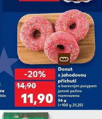 Kaufland Donut a jahodovou příchutí nabídka