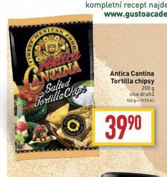Billa Antica cantina tortilla chipsy nabídka