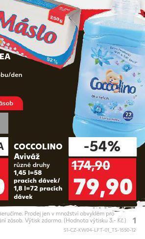 Kaufland Coccolino aviváž nabídka