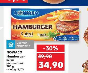 Kaufland Nowaco hamburger nabídka