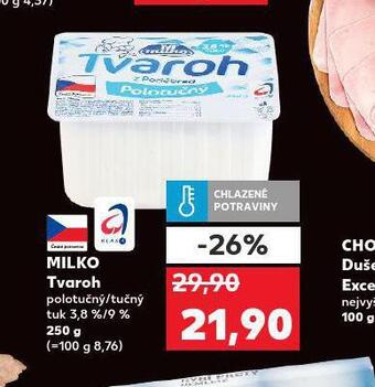 Kaufland Milko tvaroh nabídka