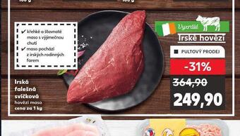 Kaufland Irská falešná svíčková nabídka