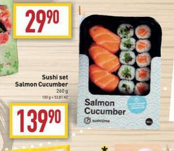 Billa Sushi set salmon cucumber nabídka