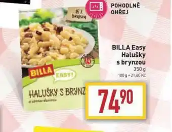 Billa Billa easy halušky s bryndzou nabídka