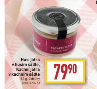 Kachní játra v kachním sádle