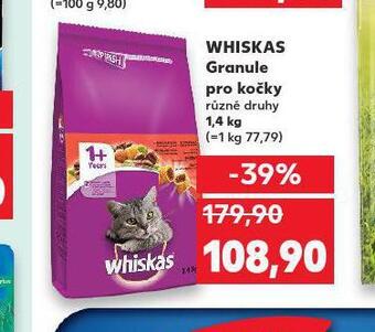 Kaufland Whiskas granule pro kočky nabídka