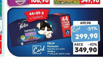 Kaufland Felix fantastic kapsičky pro kočky nabídka