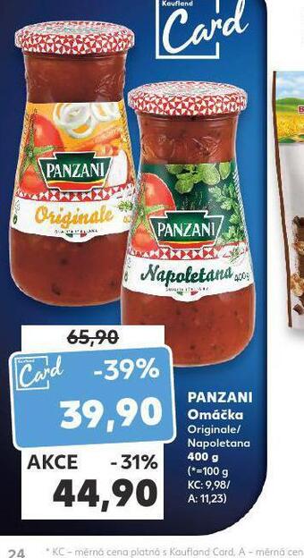 Kaufland Panzani omáčka nabídka