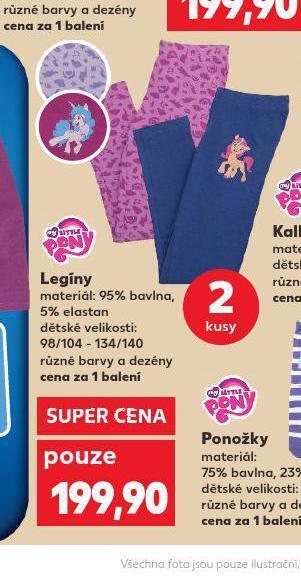 Kaufland Dětské legíny nabídka
